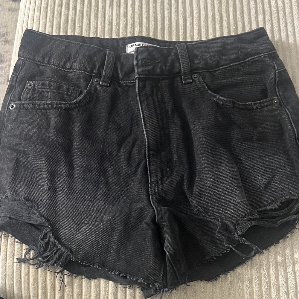 Garage Black Jean Shorts